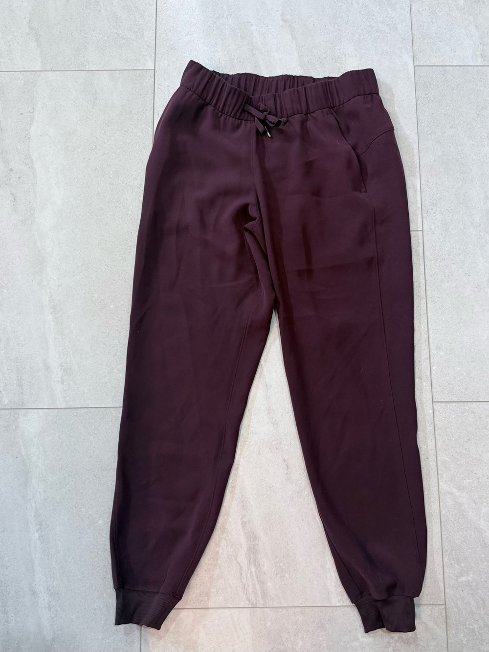 lululemon athletica Women's Burgundy Sweat Jogger Pants